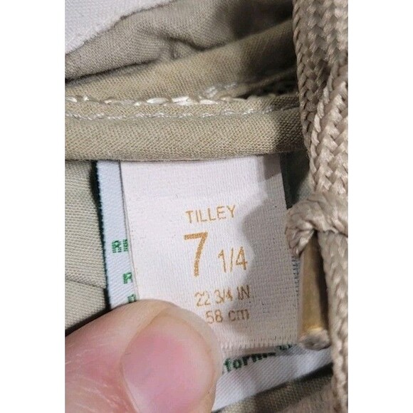 RARE Tilley LTM6 IS 7 1/4 Insect Shield Airflo Sun Hat Hiking With NECK FLAP Tan - Picture 10 of 10